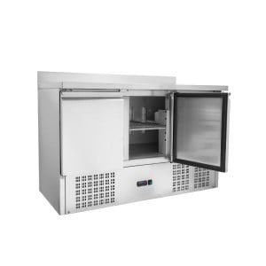 Mesa Refrigerada Positiva GN 1/1 Con Backsplash - 3 Puertas - Dynasteel