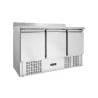 Mesa Refrigerada Positiva GN 1/1 Con Backsplash - 3 Puertas - Dynasteel