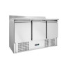 Mesa Refrigerada Positiva GN 1/1 Con Respaldo - 3 Puertas - Dynasteel