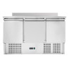 Mesa Refrigerada Positiva GN 1/1 Con Respaldo - 3 Puertas - Dynasteel