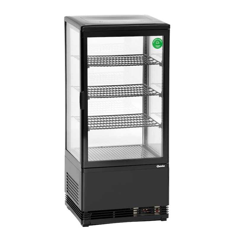 Vitrina refrigerada profesional Bartscher - 78 L negra