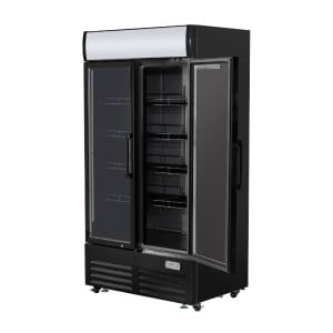 Vitrine para Bebidas 736 L 2 Puertas de Cristal 2-8 °C R290