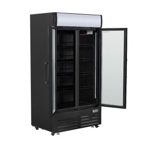 Vitrine para Bebidas 736 L 2 Puertas de Cristal 2-8 °C R290