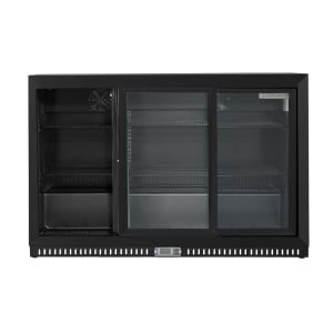 Bar Trasero Refrigerado Skinplate - 3 Puertas de Vidrio Deslizantes - 328 L - Dynasteel