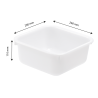 Cubo Cuadrado 4,5L Blanco