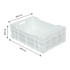 Caja 600 X 400 Llena 40L Blanco