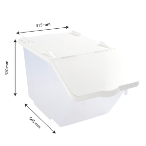 Cubo de ingredientes con tapa - 30 L - GILAC