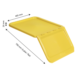 Tapa para Contenedor de Ingredientes 40 L - Amarillo - Gilac