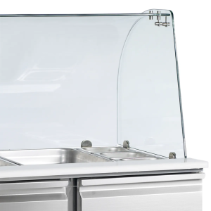 Saladette réfrigérée positive GN 1/1 inox 230L TEFCOLD - 2 Portes