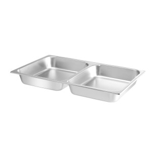 Bandeja GN 1/1 para Chafing Dish con 2 compartimentos Hendi