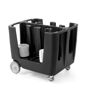 Carro de platos con columnas simétricas Cambro