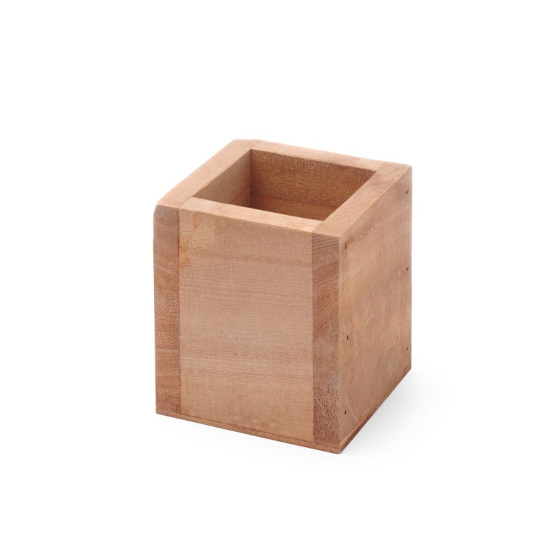 Cubo de cubiertos de madera - HENDI