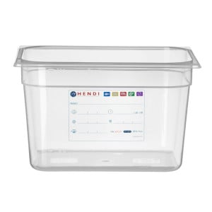 Caja de almacenamiento Gastronorm GN 1/2 - 12,5 L - H 200 mm