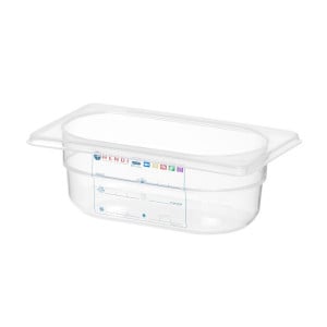 Caja de almacenamiento Gastronorm GN 1/9 - 0,6 L - H 65 mm