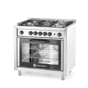 Gas stove - 5 burners with Electric Oven