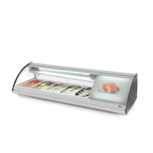 Vitrina de sushi - 5 x GN 1/3 - 63 L