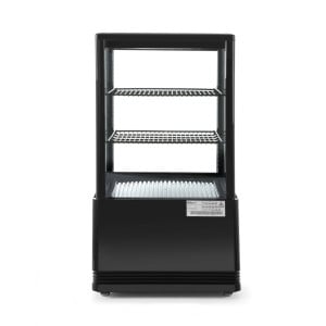 Vitrina refrigerada blanca de 4 caras de cristal - 58 L