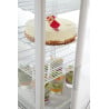 Vitrina refrigerada blanca de 4 caras de cristal - 68 litros