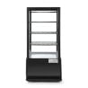 Black Refrigerated Display Case with 4 Glass Sides - 78 liters