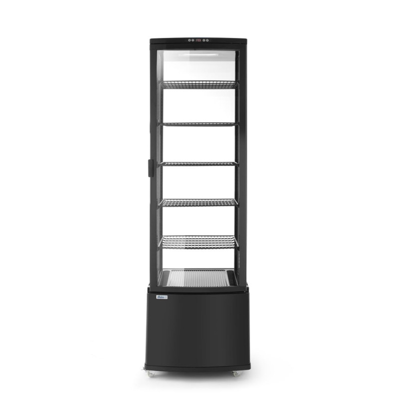 Vitrina refrigerada para pasteles negra - 280 L