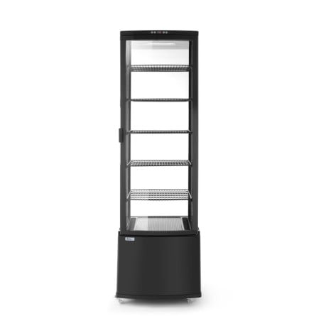 Vitrina refrigerada para pasteles negra - 280 L