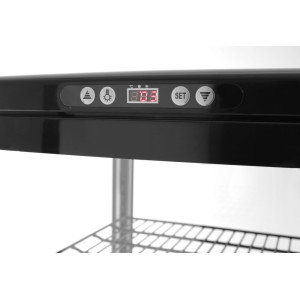 Vitrina refrigerada para pasteles negra - 280 L