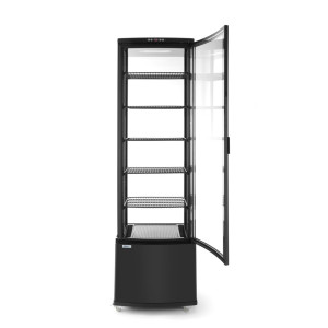 Vitrina refrigerada para pasteles negra - 280 L