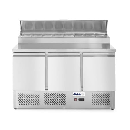 Mostrador de Preparación para Pizzas o Ensaladas con Vitrina Refrigerada - 380 L