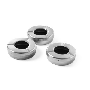 Ashtray with Lid 90 mm in Diameter - Set of 3