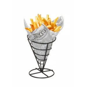 Soporte para Cono de Papas Fritas - Negro