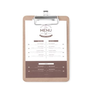 Menu Clipboard - 125 x 180 mm