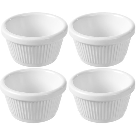 Ribbed Melamine Ramekin 50 ml - Set of 4