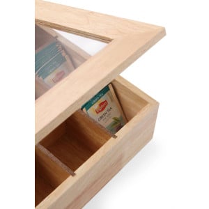 Caja de té de madera - Marca HENDI