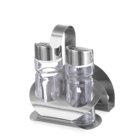 Salt and pepper shakers and napkin holder