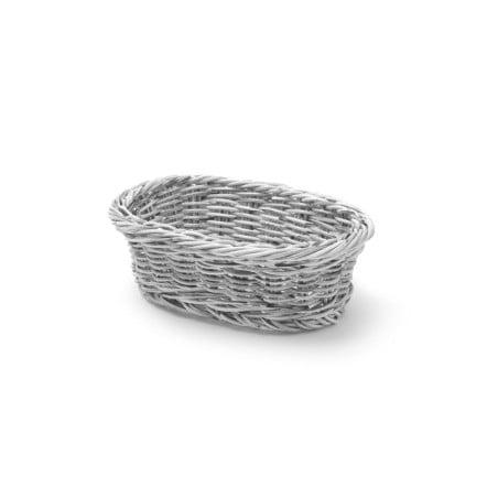 Cesta de pan ovalada gris - 190 x 120 mm