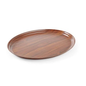 Plato de madera ovalado - 290 x 210 mm - Marca HENDI - Fourniresto