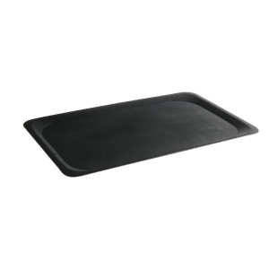 Bandeja rectangular de fibra de vidrio - Negro - 280 x 200 mm - HENDI