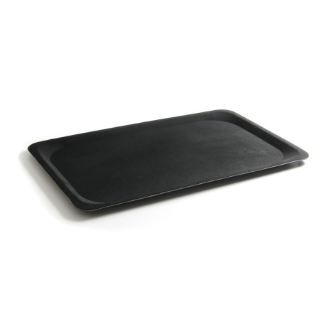 Bandeja rectangular de fibra de vidrio - Negro - Euronorm - Marca HENDI