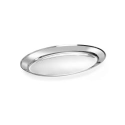 Plato Oval de Acero Inoxidable - 400 x 260 mm