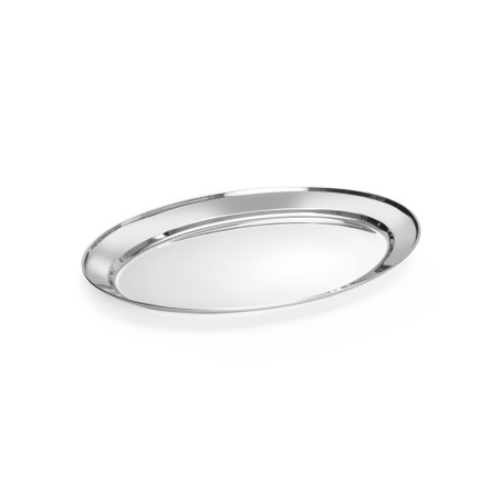 Plato Oval de Acero Inoxidable - 450 x 290 mm - Marca HENDI - Fourniresto