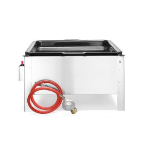 Barbacoa de gas profesional para colocar Bake-Master Maxi - Marca HENDI