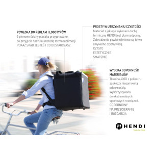 Mochila isotérmica para transporte de alimentos - Marca HENDI - Fourniresto