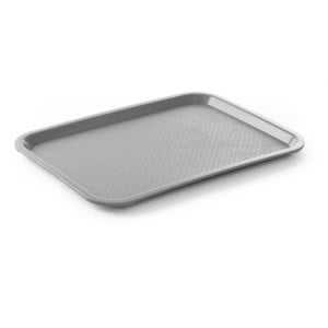 Bandej Rectangular Fast Food - Mediana 415 x 305 mm - Gris