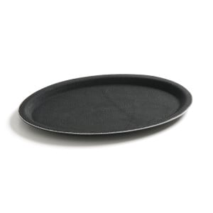 Plateau de Service Ovale Fibre de Verre - 200 x 265 mm