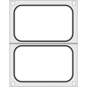 Sealing Matrix for Manual Sealer - 2 Compartments 178 x 113 mm - Hendi