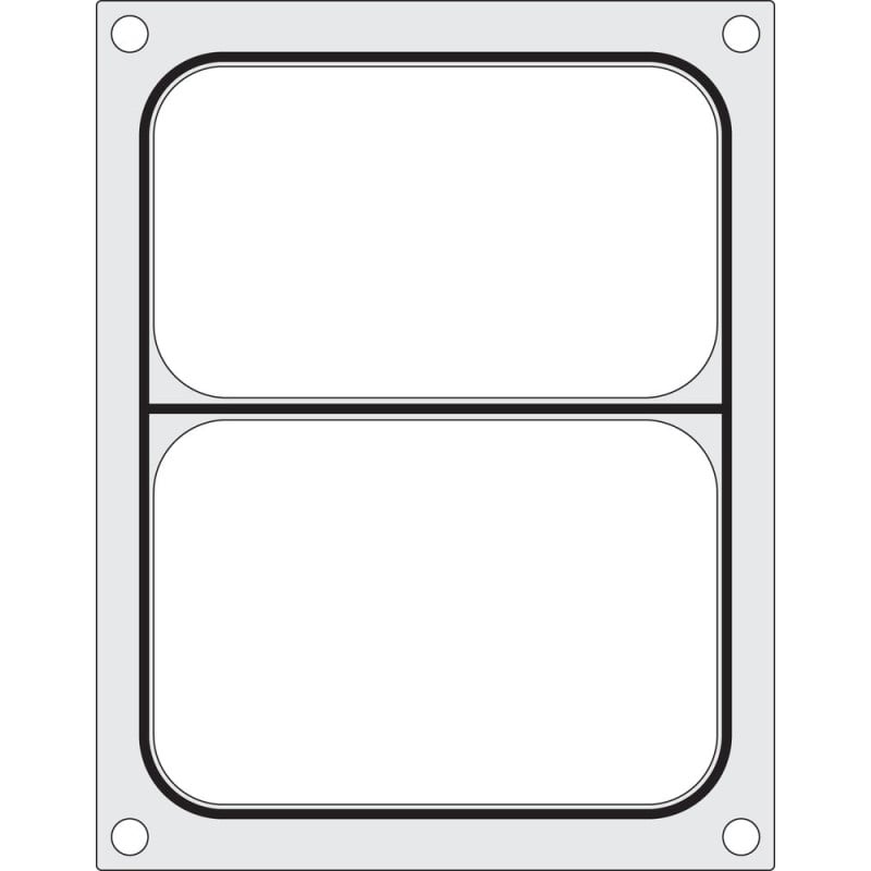 Sealing Matrix for Manual Sealer - 2 Compartments - Hendi