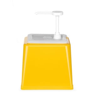 Distribuidor de Salsa con Bomba - Amarillo - 2,5 L - Hendi