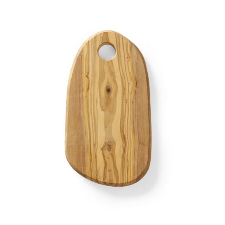 Tabla de queso con agujero de madera de olivo - 250 x 165 mm - Hendi