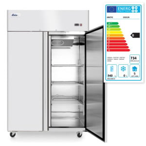 Armario Refrigerado Positivo de Acero Inoxidable 2 Puertas 1240L HENDI - Equipo profesional de calidad