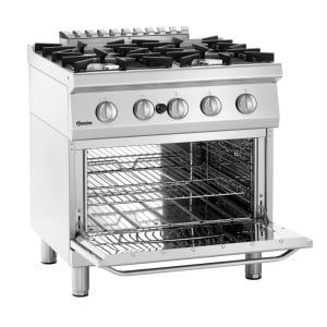 Four-burner stove with gas oven GN 2/1 Series 700